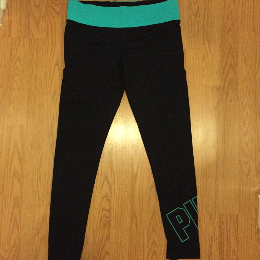 Pink Victoria’s Secret Reversible Yoga leggings